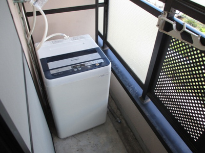 【バルコニー】 | パル下新庄 | バルコニーに洗濯機置けます