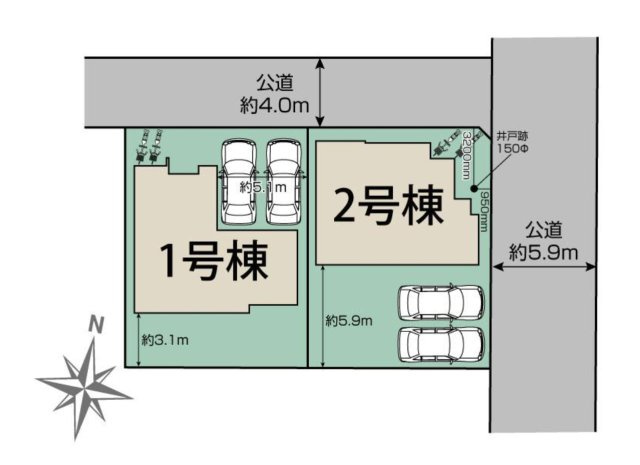 【区画図】 | 〇●平塚市虹ケ浜 新築戸建 全2棟【1号棟】●〇