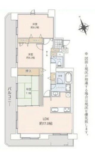 チサンマンション西岡弐番館ウエストコートの間取り