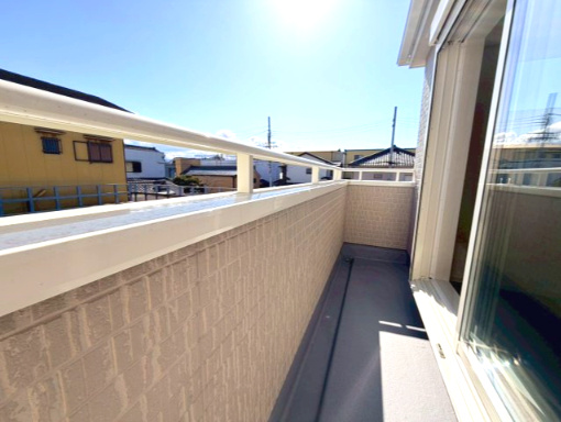 岸和田市並松町3期全2棟リーブルガーデン　2号棟のバルコニー|バルコニーがあります