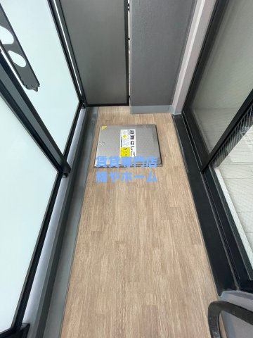 アドバンス難波南ノエルのバルコニー|外からの目が気にならないバルコニーで洗濯物が干せます