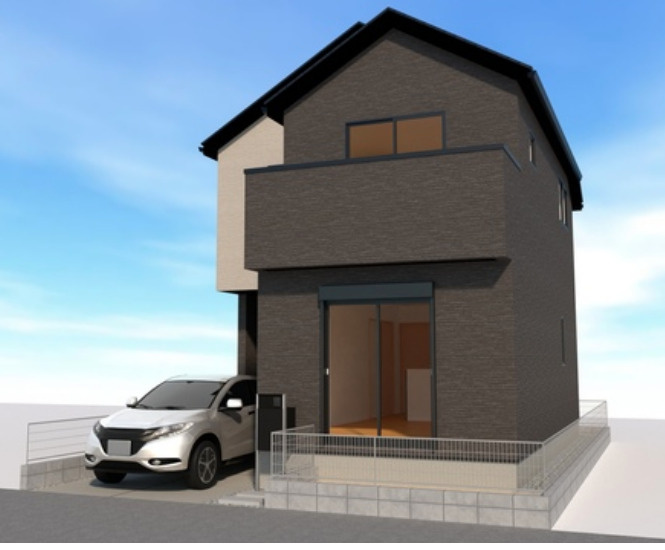 新築/新座市片山３丁目の外観パース|外観のイメージパースです