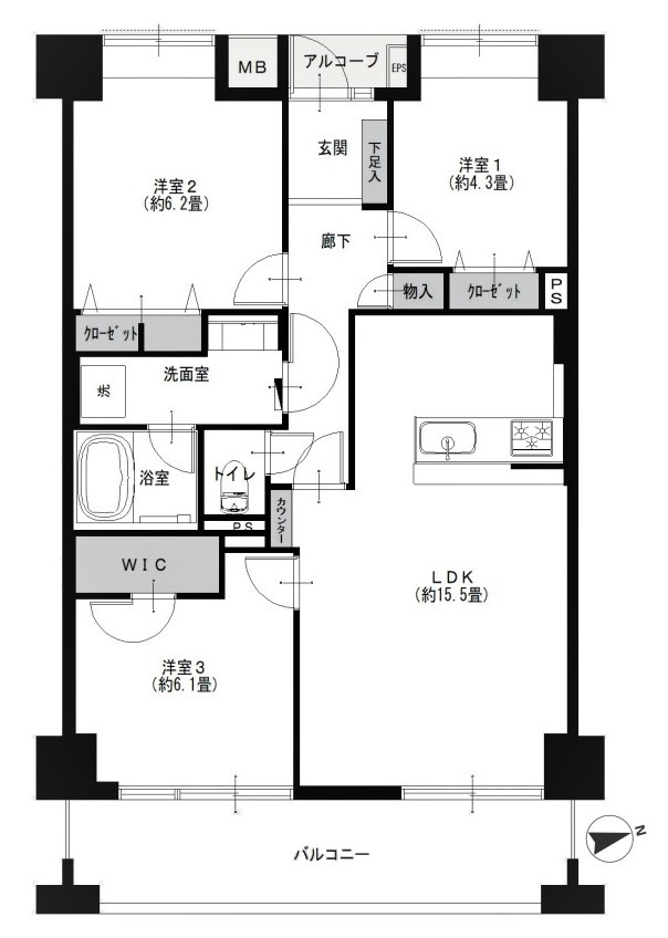 クレアビューコート清瀬駅前