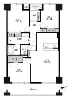 【間取り】 | クレアビューコート清瀬駅前 | クレアビューコート清瀬駅前