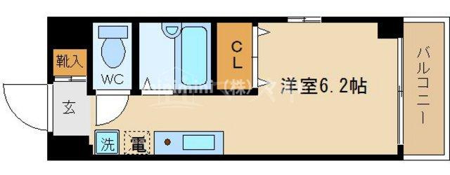 エルミタージュ難波南Ⅴの間取り