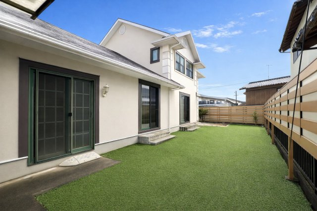 米子市美吉　中古住宅の庭