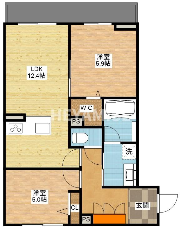 シャーメゾンピースベルの間取り