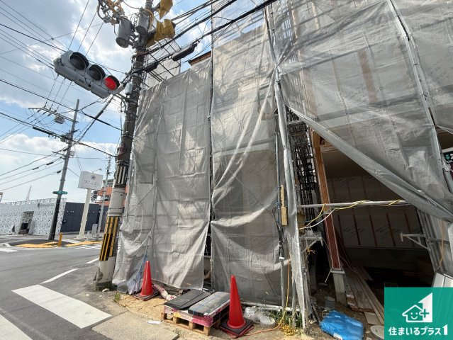 松原市天美東　第3期　新築一戸建ての外観|現在の進捗状況です！順調に作業進行中、完成が待ち遠しいです！詳細の間取り等、お気軽にお問い合わせください！