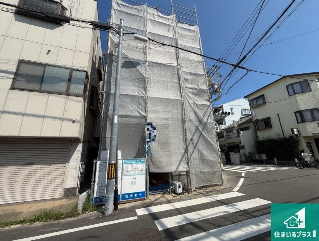 松原市天美東　第3期　新築一戸建ての外観|現在の進捗状況です！順調に作業進行中、完成が待ち遠しいです！詳細の間取り等、お気軽にお問い合わせください！