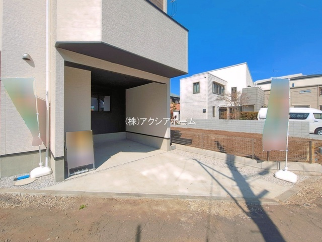 所沢市北有楽町・全1棟　新築一戸建　～眺望良好な3階建～の駐車場|現地写真（2026年3月24日撮影）