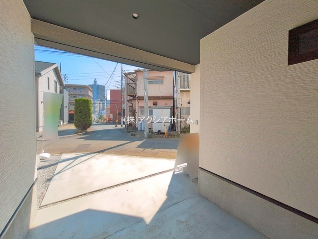 所沢市北有楽町・全1棟　新築一戸建　～眺望良好な3階建～の駐車場|現地写真（2026年3月24日撮影）