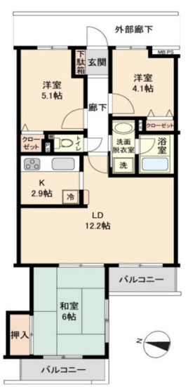 【間取り】 | グラン・ドムール吹上　中古マンション