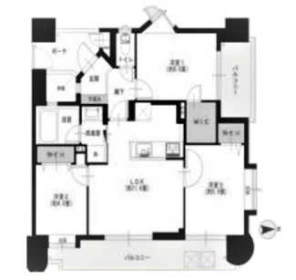 【間取り】 | コムーネ東久留米 | コムーネ東久留米