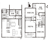 【名古屋市中村区日比津町4丁目109−1新築戸建1号棟】✨️仲介手数料無料✨️諏訪小学校・日比津中学校の画像