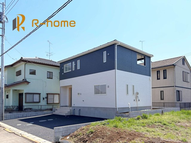 下妻市高道祖第4　新築戸建て　1号棟の外観|2026年3月完成予定！近隣の同仕様完成物件をご見学いただけます♪