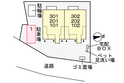 【駐車場】 | クレール鎌倉Ⅱ | 駐車場