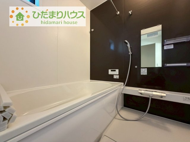 【浴室】 | 我孫子市つくし野11期　新築戸建 | 大人が足を伸ばしても十分な広さ！一人でゆっくりくつろぐ時間も大切です！