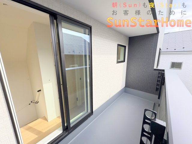 【サンスターホーム】瑞穂町殿ヶ谷　省エネ新築戸建1号棟のバルコニー