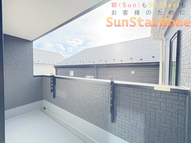 【サンスターホーム】瑞穂町殿ヶ谷　省エネ新築戸建1号棟のバルコニー
