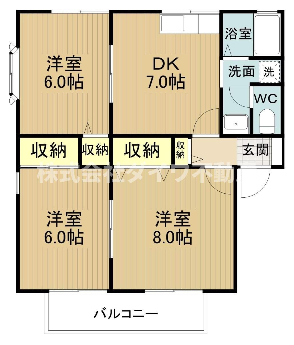 メゾン・ヴィクトワール　A棟の間取り