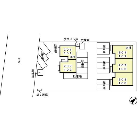 サウスコート Ｂ|窓からの風景