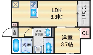 【間取り】 | robot　home　高畑Ⅲ | 略図の為、現状優先