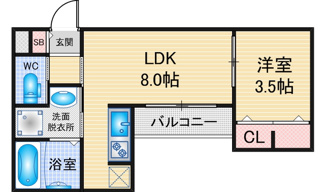 【間取り】 | robot　home　高畑Ⅲ | 略図の為、現状優先
