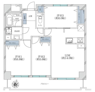 【間取り】 | ヴェルビュ田無彩の街 | ヴェルビュ田無彩の街