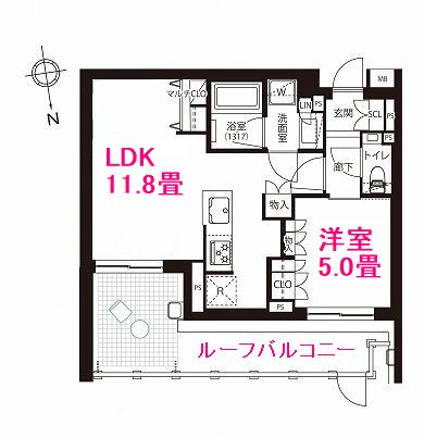 【間取り】 | サンウッド浜田山