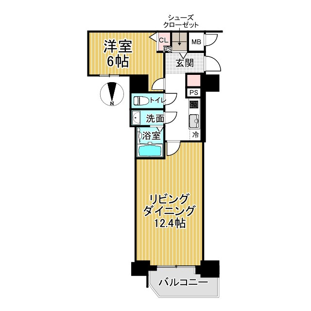 アクアプレイス京都千本丸太町 新築の間取り