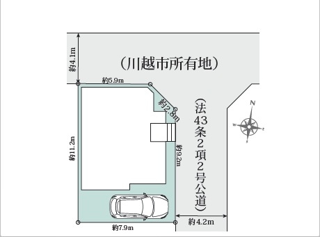 【区画図】 | 川越市南田島 | 全1棟