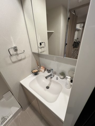 独立洗面化粧台が付いています