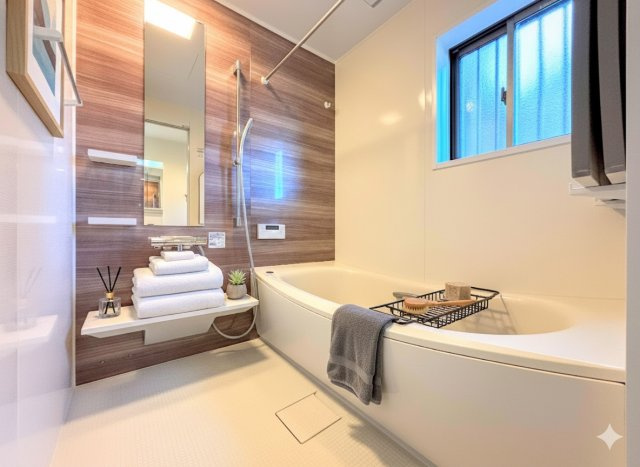 戸塚区汲沢町　中古戸建て　第２のその他|◆お子様と一緒にバスタイムを楽しめる広々空間。浴室乾燥機付で心地よいバスタイムを実現します。
(家具はイメージ写真です）
