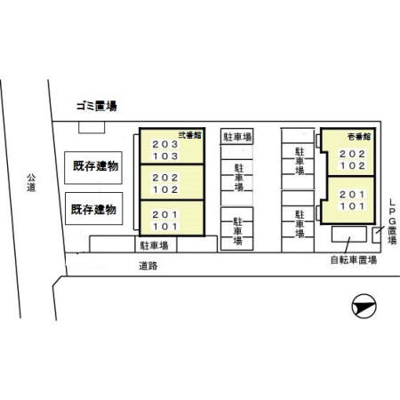 センターヒルズ　弐番館の区画図