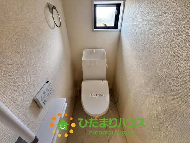 加須市日出安　新築一戸建て　03　リーブルガーデンのトイレ|２階トイレです。