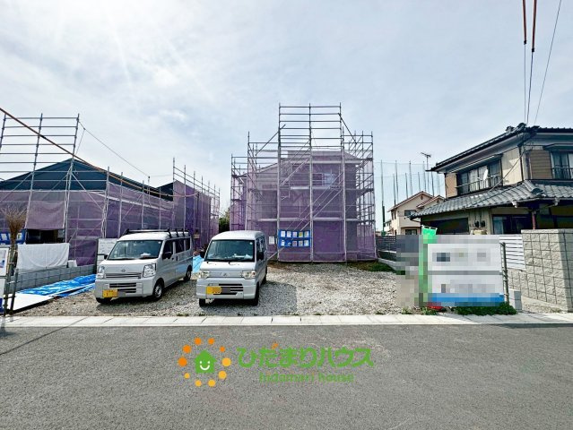 加須市日出安　新築一戸建て　03　リーブルガーデンの駐車場|2026/4/18　撮影