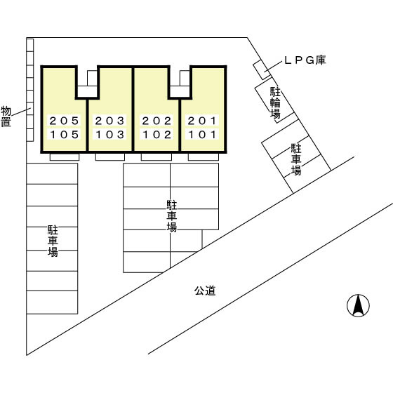 ランセＮの区画図