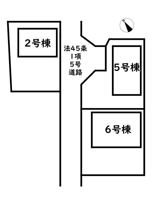 姫路市野里堀留町第1/新築戸建の区画図