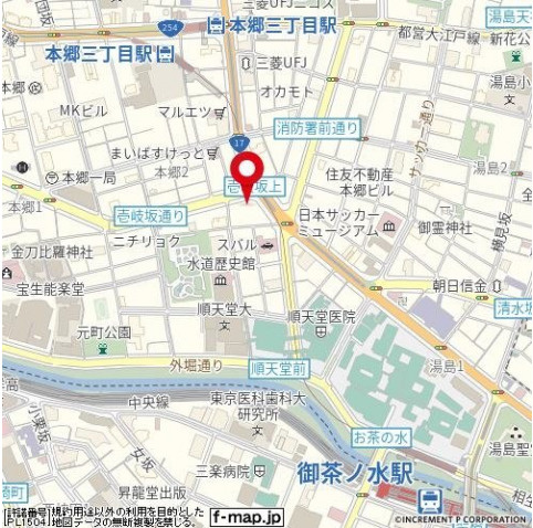 パレステュディオ御茶ノ水の地図