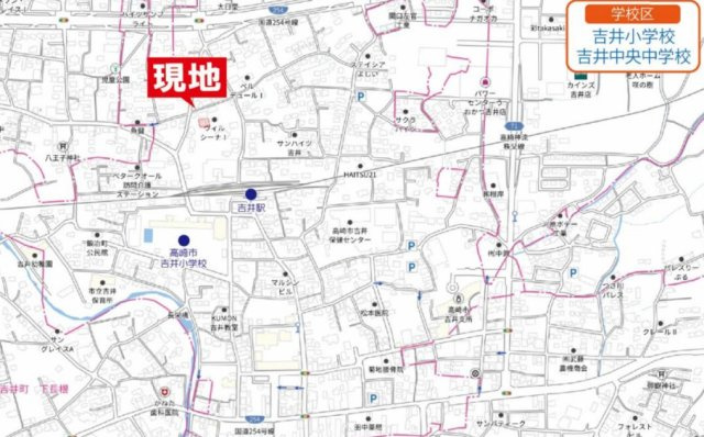 【中古戸建】高崎市吉井町吉井　４LDK＋Sの地図