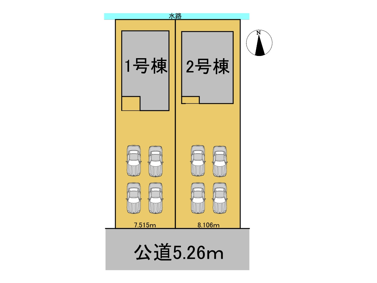 リーブルガーデン　岐阜市南鶉　全2区画分譲の区画図|■区画図
■YAMADA電機の　ヤマダ不動産　株式会社リライフ　
いつでもお問合わせ下さい。