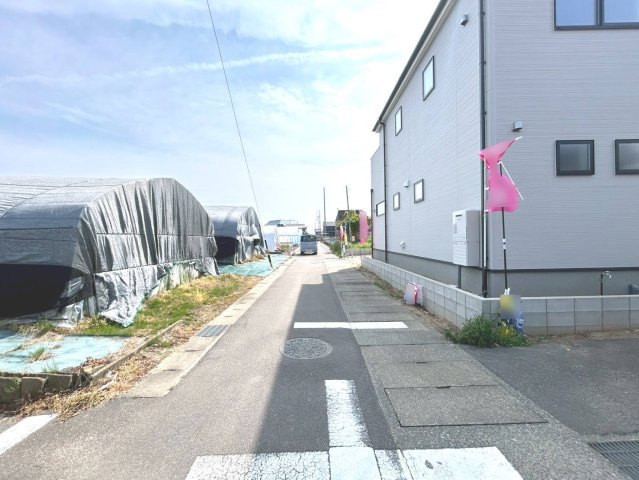 リーブルガーデン　一宮市北今　全1区画分譲の前面道路含む現地写真|■前面道路　■ヤマダ不動産　株式会社リライフ　
■夢のマイホーム購入をフルサポートします！