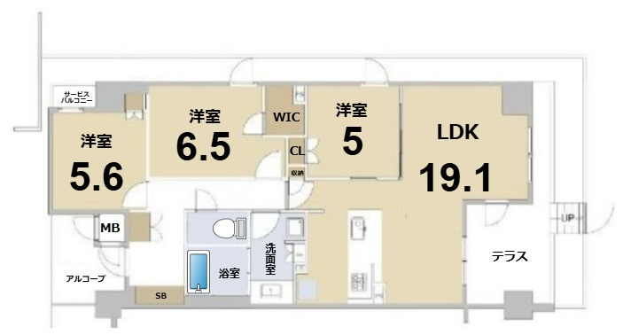 ローレルコート京都御所東の間取り