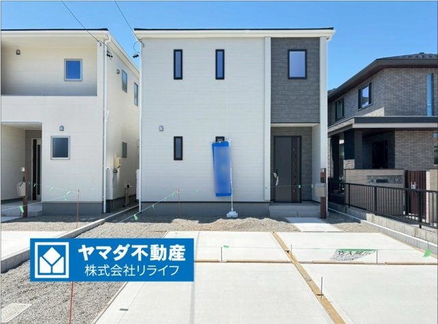 【商談中】リーブルガーデン　岐阜市河渡　全5区画分譲の外観|■1号棟
■YAMADA電機の　ヤマダ不動産　株式会社リライフ　岐阜店■
省エネ・耐震性◎の一建設の家。　
日本の風土に調和する木造軸組工法。フラット３５はＳＡを取得！１０年間の金利優遇あり！　
