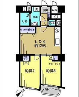 【間取り】 | チサンマンション広島