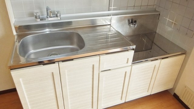 グラーツ西治のキッチン|ガスコンロ設置可能です