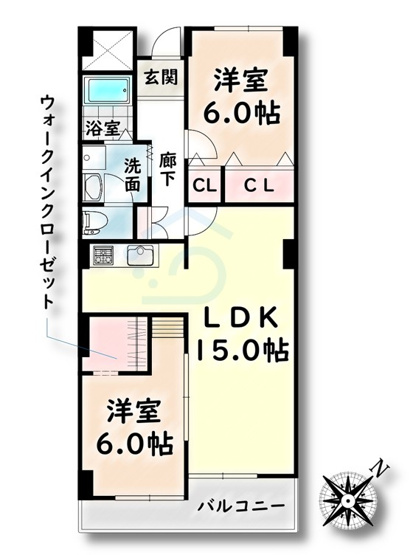 【間取り】 | 野並シャンテ【名古屋市賃貸・エレベーター】