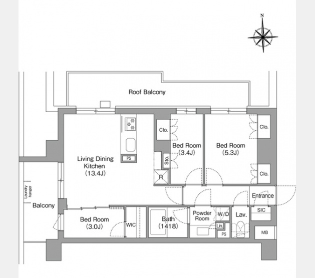 【間取り】 | コンフォリア・リヴ大森西 | 間取