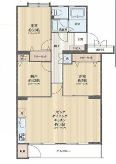 【間取り】 | 浦和文蔵住宅