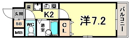 エスリード三宮の間取り
